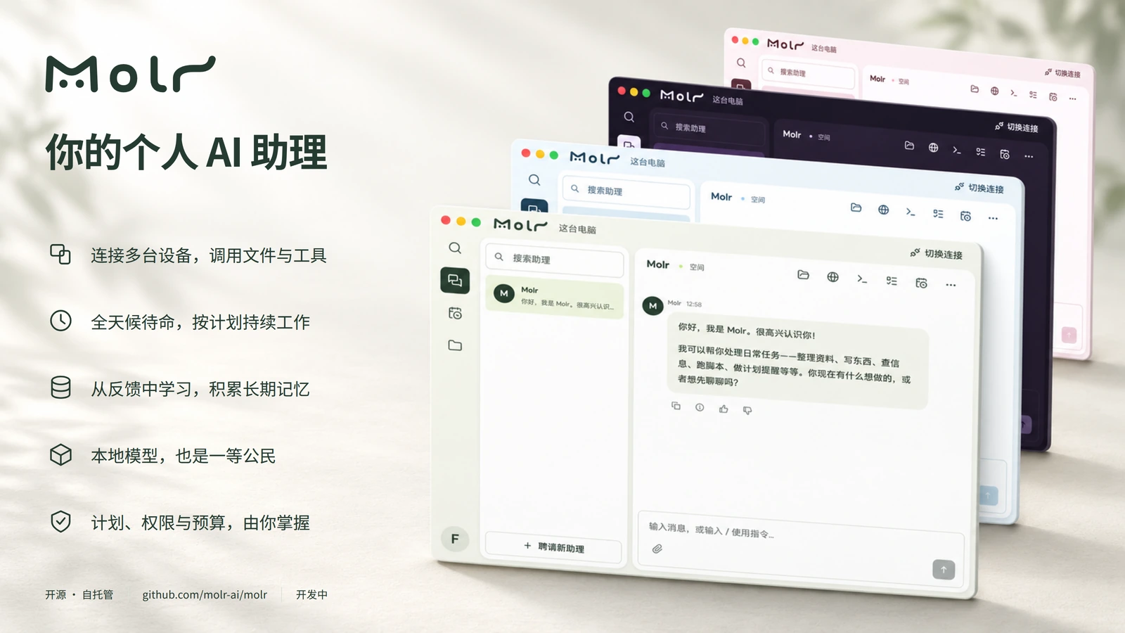 Molr 个人 AI 助理